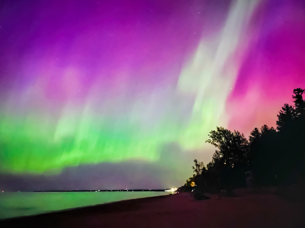 Aurora over Grand Bend Beach