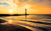 Golden Hour on the Pier, Grand Bend, Lake Huron