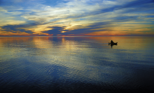 Kayak at Sunset  SS30