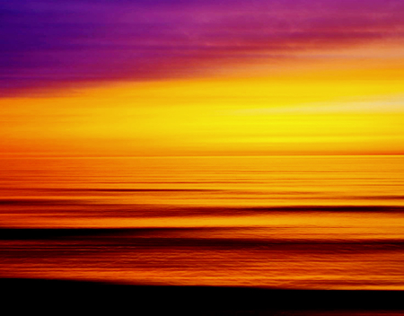 Red and Yellow Sunset, Lake Huron