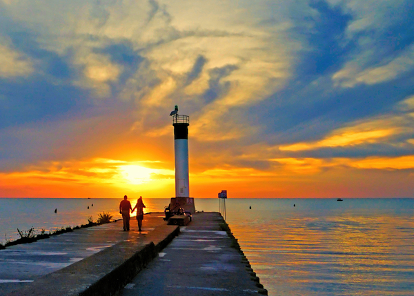 Sunset Stroll on the Grand Bend Pier