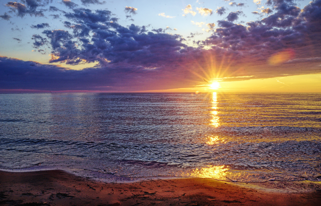 Colourful Sunset, Lake Huron