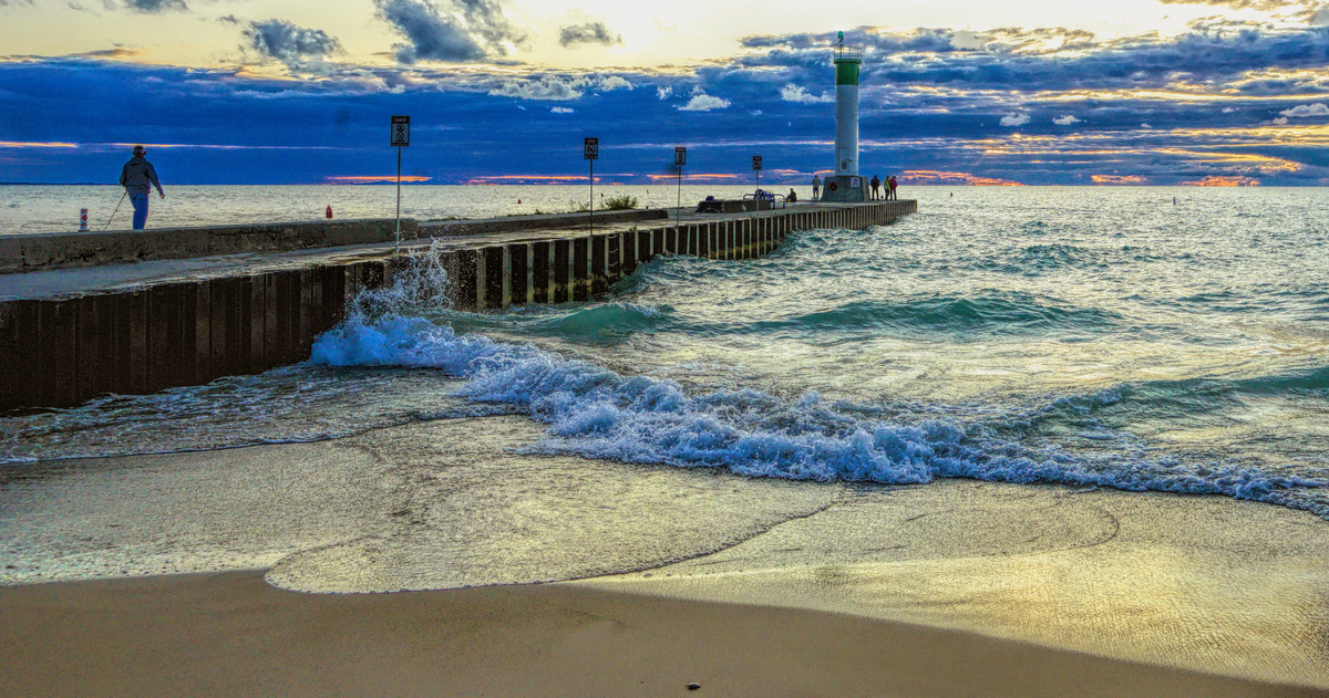 Strolling Along the Pier