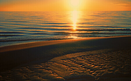 Sunset and Ripples