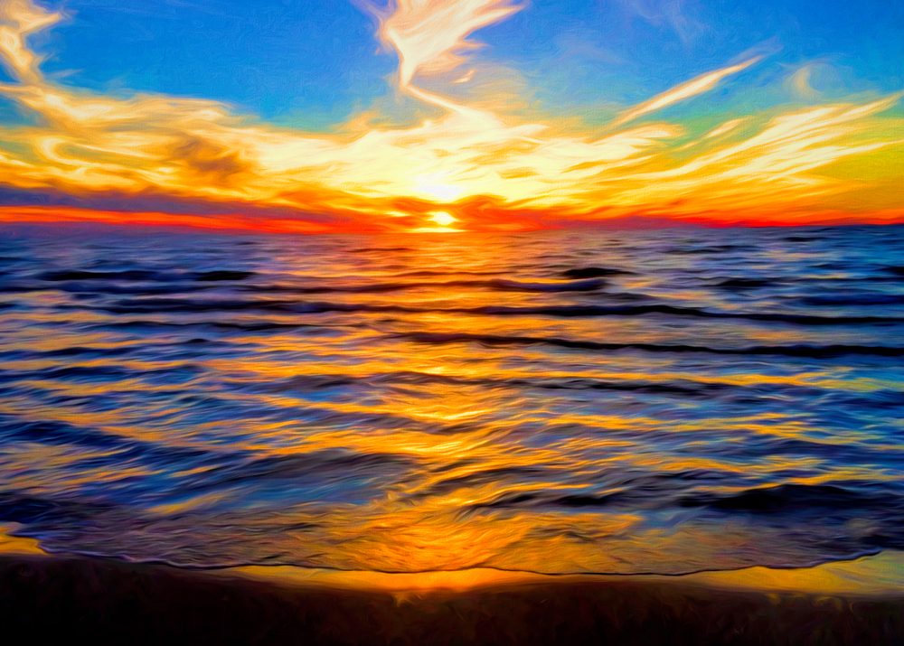 Janette Baillie Photography - Lake Huron Sunsets - Vivid Sunset